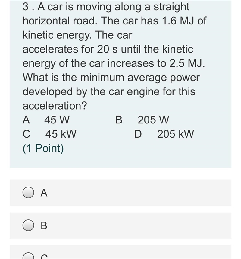 Is it a,b,c, or d? Choose correctly!! (Physics)-example-1