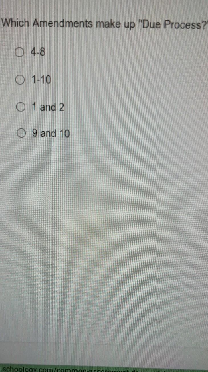 Which amendment make up due process​-example-1