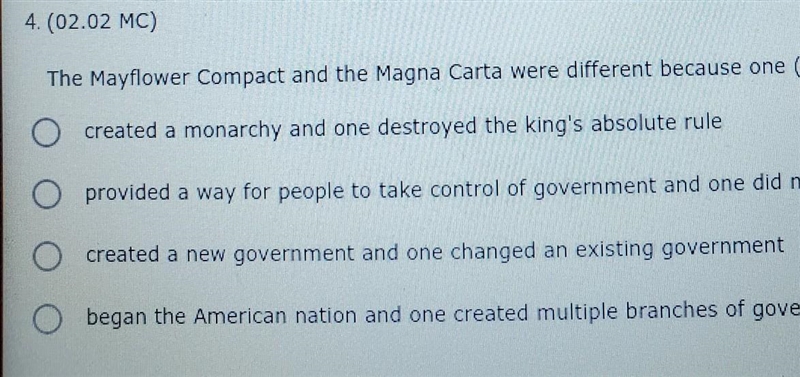 The may flower compact and the magna carta were different because one​-example-1