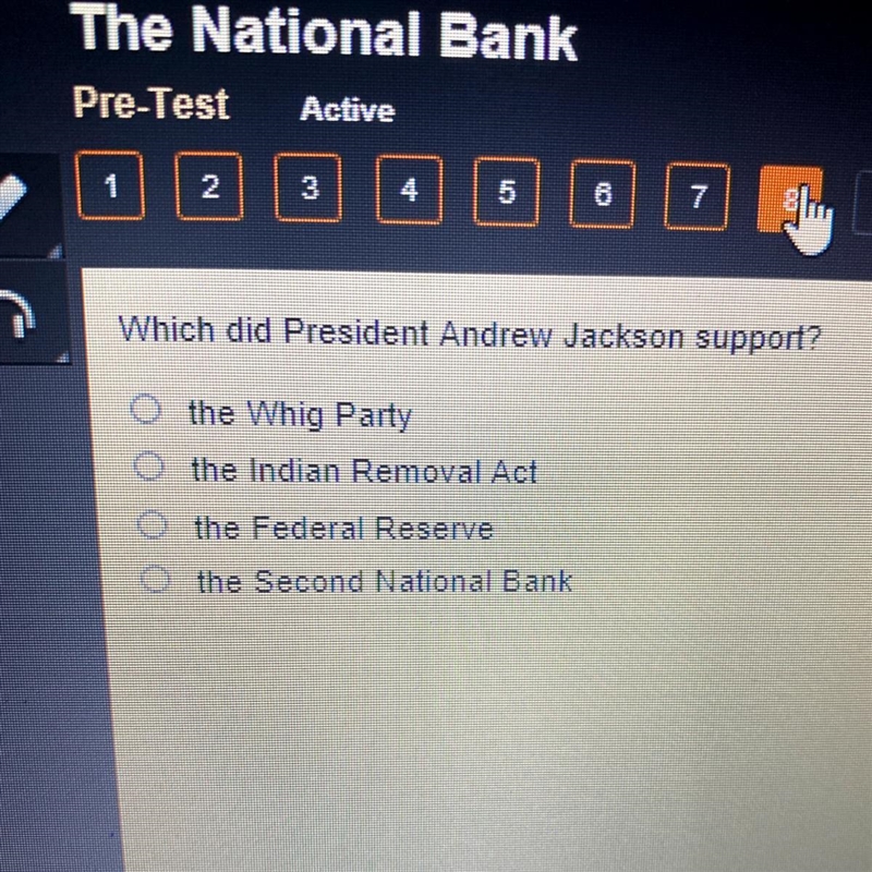 Which did President Andrew Jackson support?-example-1