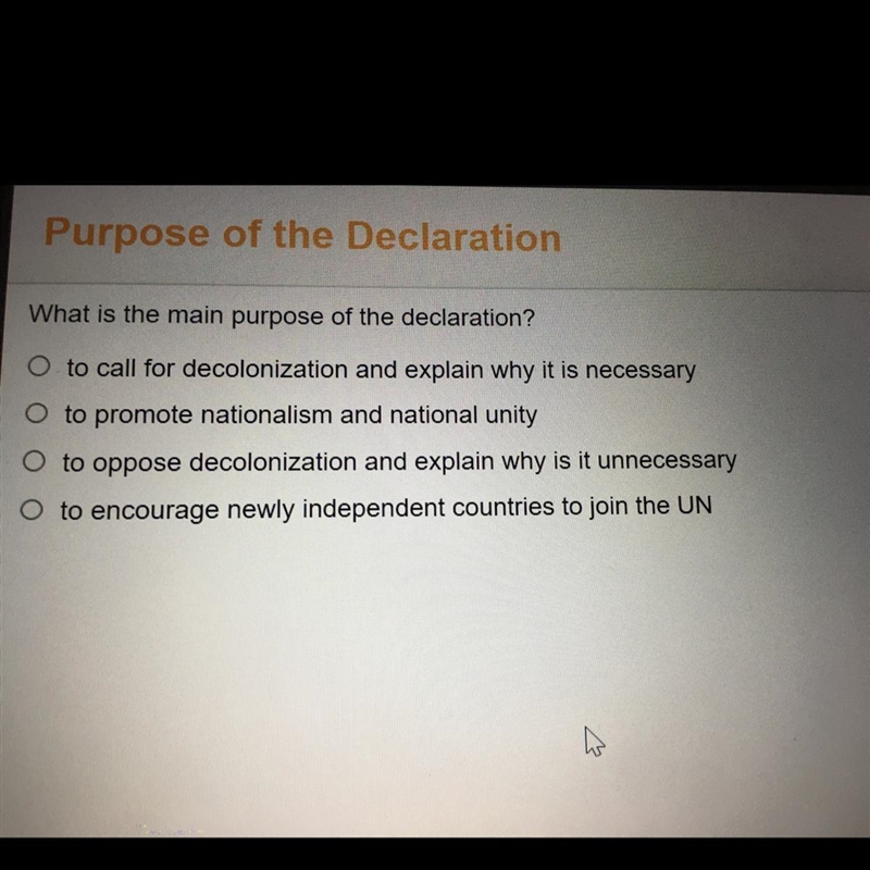 What is the main purpose of the declaration-example-1