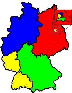 Map of Germany Which of these is the MOST appropriate title for this map A) Germany-example-1