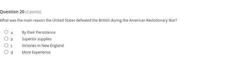 What was the main reason the United States defeated the British during the American-example-1