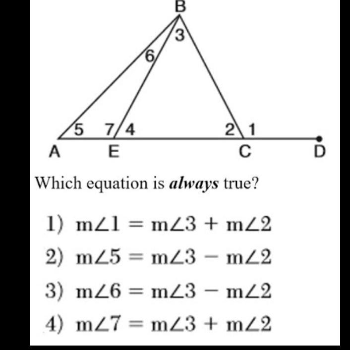 Which equation is always true.-example-1