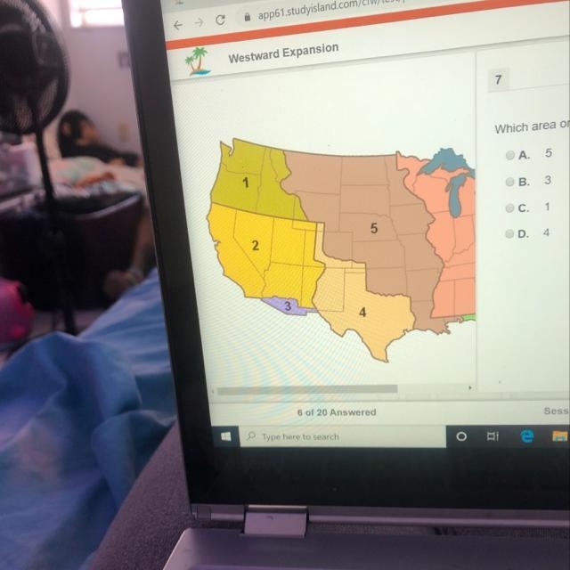 Westward Expansion Tools Which area on the map did the United States acquire after-example-1