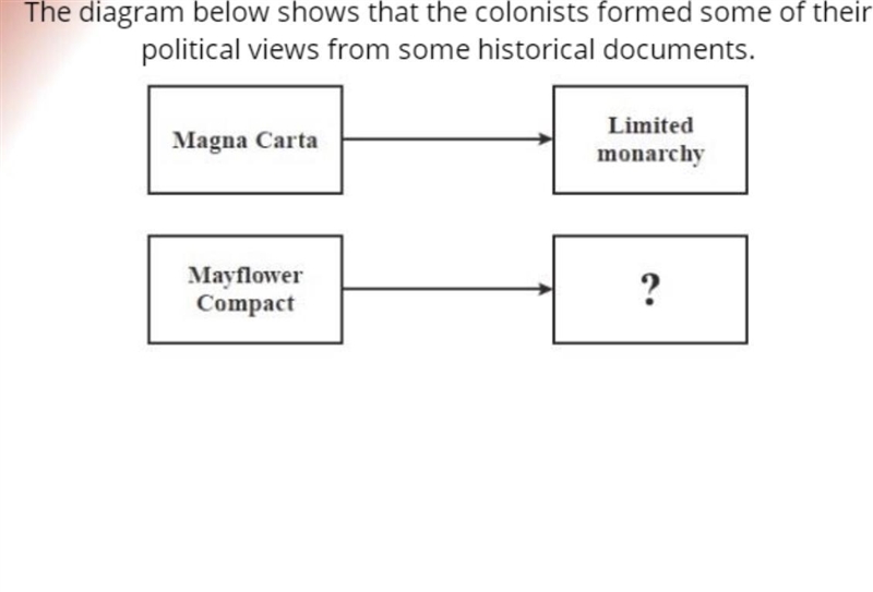 Which phrase completes the diagram? answer choices: a) separation of power b) individual-example-1