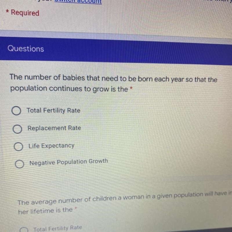 ?? The number of babies that need to be born each year so that the population could-example-1