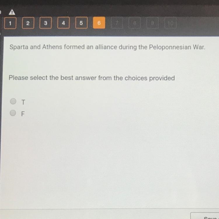 Sparta and Athens formed an alliance during the Peloponnesian War. Please select the-example-1