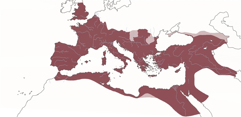 Which empire included all of the lined ares shown on this 1814 map-example-1