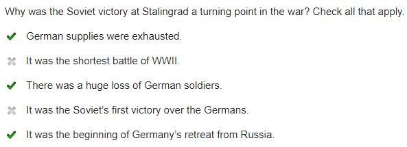 Why was the Soviet victory at Stalingrad a turning point in the war? Check all that-example-1