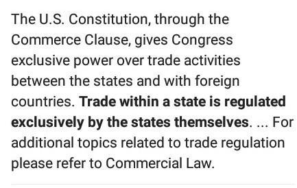 The expressed powers of Congress include: A. the Supreme Court. B. regulating trade-example-3