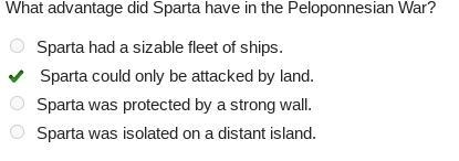 AAASSSSSAAAAAPPPPP!!!!!!!!! What advantage did Sparta have in the Peloponnesian War-example-1