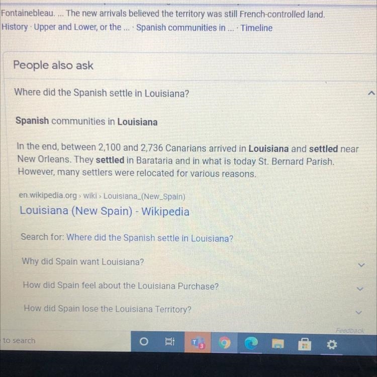 Why did the Spanish settle in Louisiana-example-1