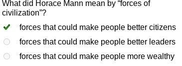 Read the quotation from Horace Mann. Then answer the questions. It may be safely affirmed-example-1