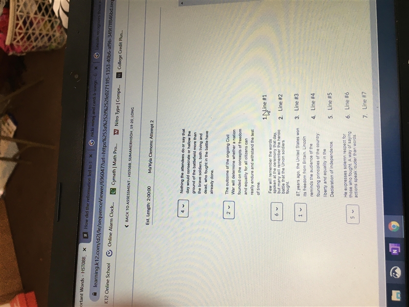 Pls help :( When Lincoln says, in lines 20-21, "we here highly resolve that they-example-1