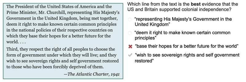 Which line from the text is the best evidence that the US and Britain supported colonial-example-1