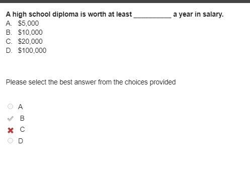 A high school diploma is worth at least a year in salary-example-1