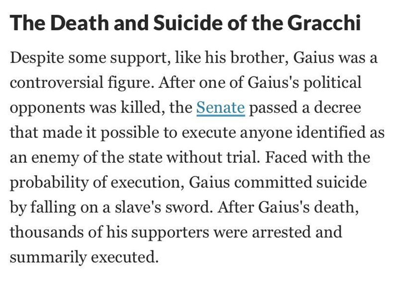 How and why were the Gracchi brothers killed?​-example-1