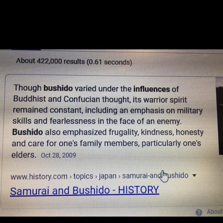 Who did Bushido influence-example-1