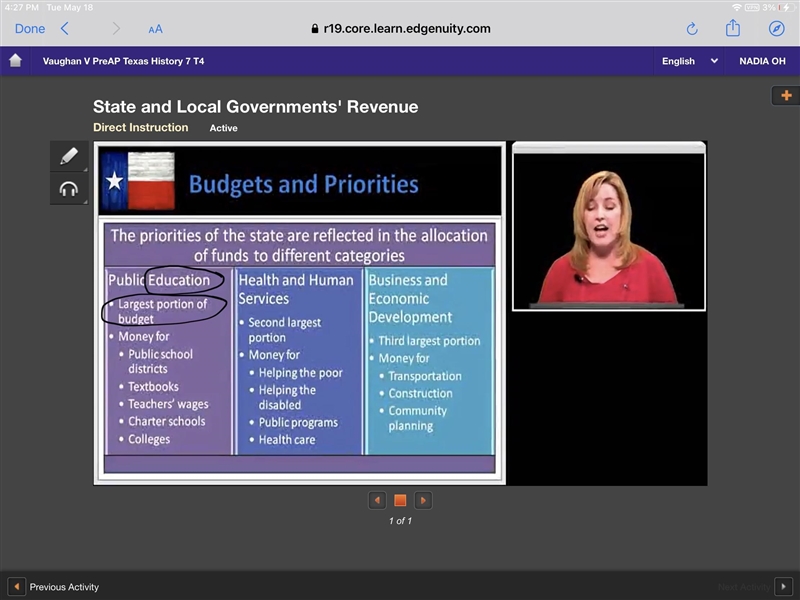 The majority of local government revenue is spent on public a. education b. welfare-example-1