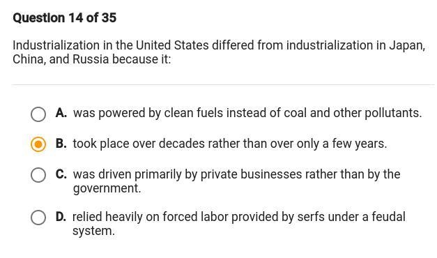 industrialization in the united states differed from industrialization in japan china-example-1