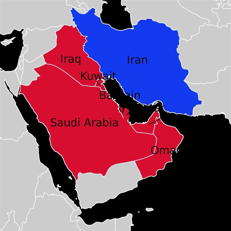 Which of the following statements best explains Iraq's border? Iraq has little access-example-1