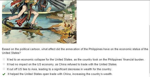 Based on the political cartoon, what effect did the annexation of the Philippines-example-1