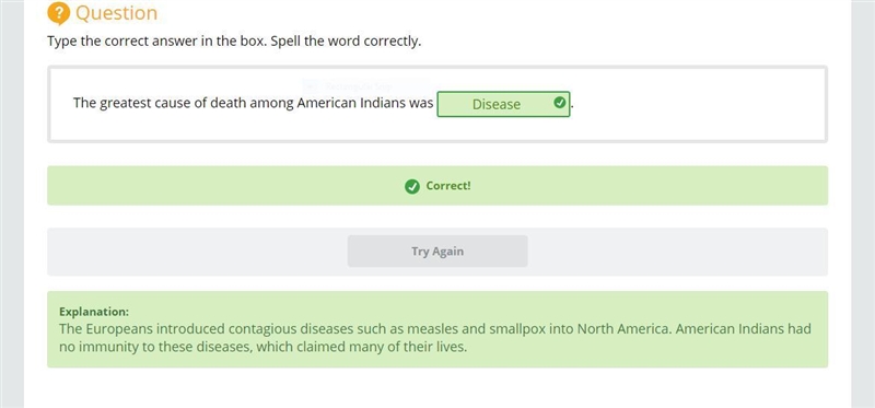 The greatest cause of death among American Indians was-example-1