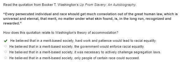 read the quotation from Booker T. Washington‘s African an autobiography every persecuted-example-1