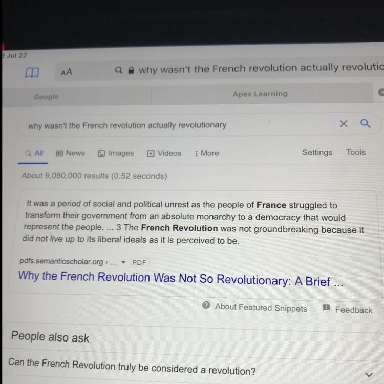 Why wasn't the French Revolution actually Revolutionary?-example-1