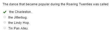 The dance that became popular during the Roaring Twenties was called the Charleston-example-1
