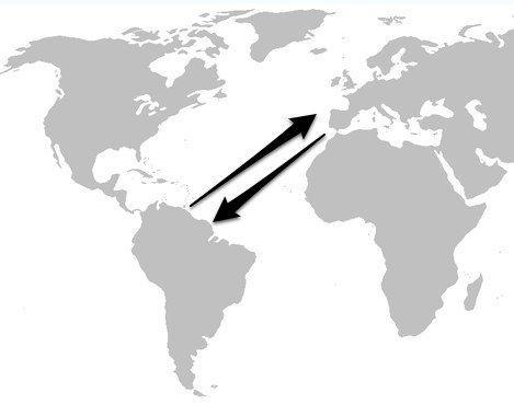 What would be the best title for this map A.) The Industral age B.) The Columbian-example-1