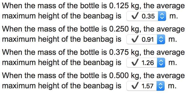 ls when the mass of the bottle is 0.125 kg, 0.250 kg, 0.375 kg, and 0.500 kg. Record-example-1