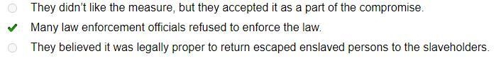 Which of the following best describes the reaction of northerners to the fugative-example-1