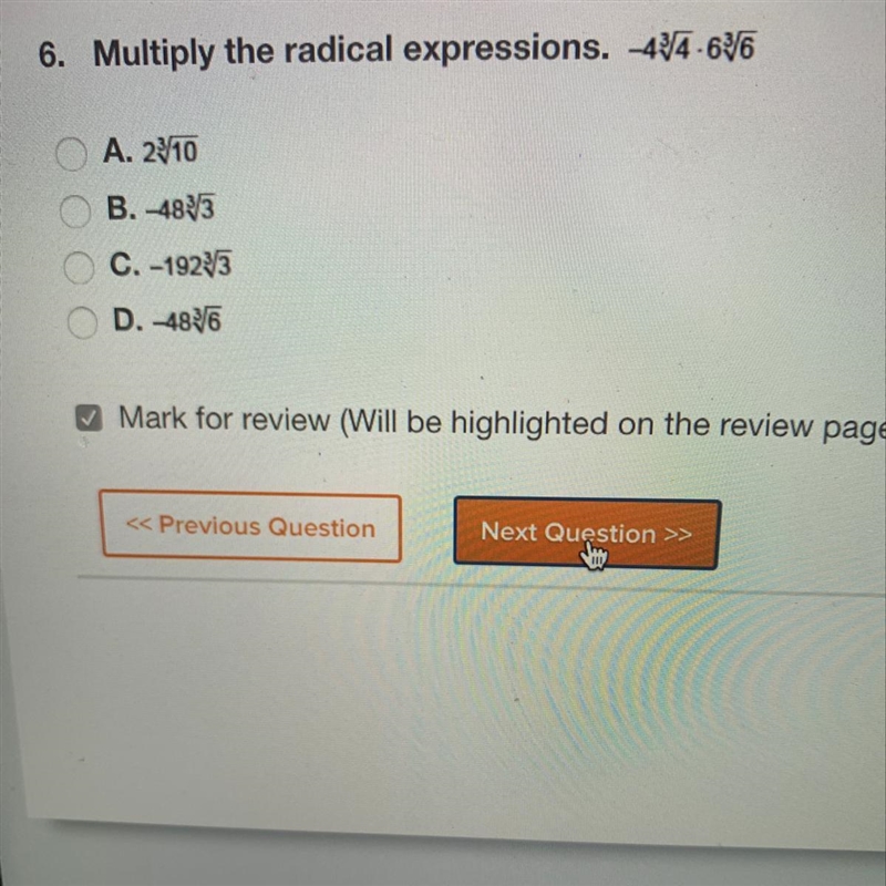 Multiply the radical expression-example-1