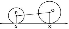 Given: XY - tangent to circles k1(P) and k2(O) OX=16, PY=6 and OP=26 Find: XY-example-1