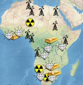 Analyze the map below and answer the question that follows. The southern part of Africa-example-1