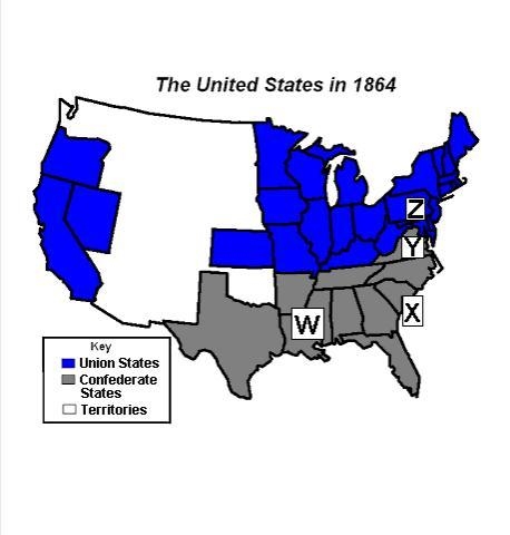 Using the map above, which letter represents Fort Sumter where the first shots of-example-1