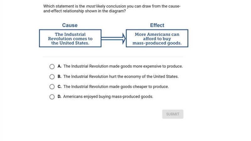 which statement is the most likely conclusion you can draw from the cause-and-effect-example-1