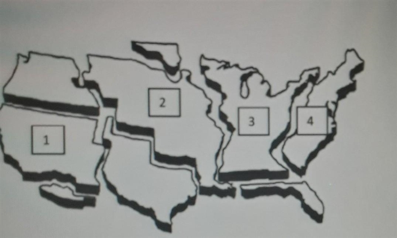 Which area on the map above did the United States acquire through the Treaty of Paris-example-1