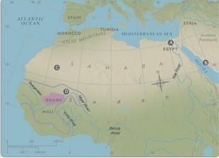 Which of these cities is Timbuktu A B C D-example-1