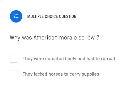 Why was American morale so low?-example-1