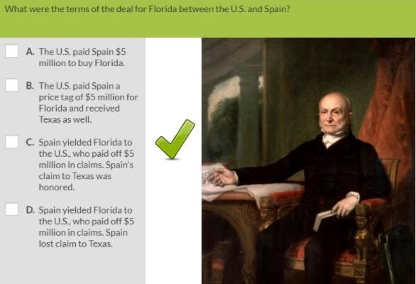 1. What did President Monroe order Andrew Jackson to do in 1818? What did Jackson-example-1