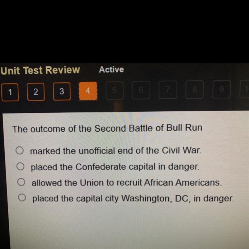 What was The outcome of the second battle of bull run?-example-1