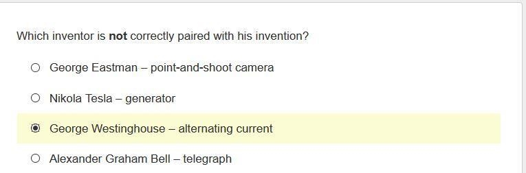 Which inventor is not correctly paired with his invention?-example-1