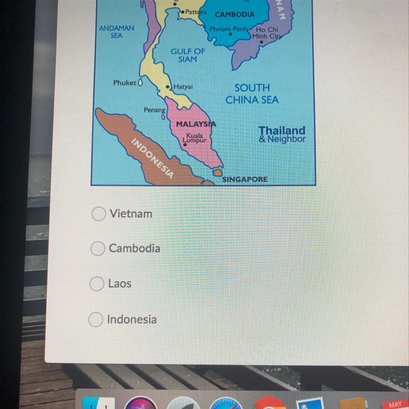 The Vietnam War took place on a peninsula south of China known as Indochina. Which-example-1