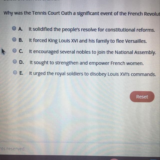 Why was the tennis court oath a significant event of the French Revolution? Need help-example-1