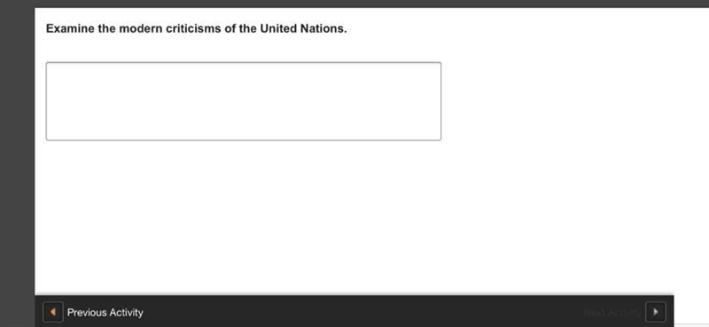 Examine the modern criticisms of the United Nations.-example-1