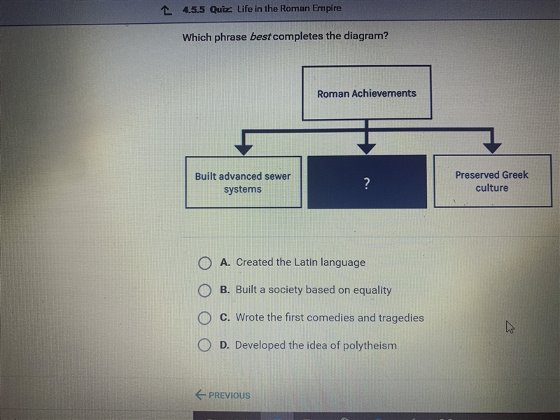 Which phrase best completes the diagram?-example-1