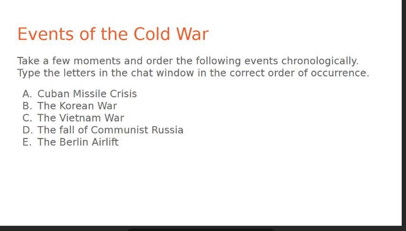 Help me Events of the cold war-example-1